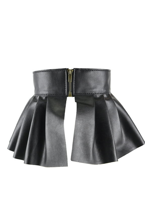 Women Sexy Slim Pleated Skirt Corset Waist Belt Shapewear Dance-Performance Waistbelt Corset Waspie Belt
