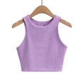 Women Sexy Slim Tops Summer Fashion Oneck Sleeveless Double Nylon