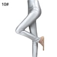 thumbnail image 1 of Women Sexy Solid Color Faux Leather Leggings High Waist Ultra Thin Pencil Pants, 1 of 7