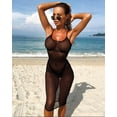 thumbnail image 1 of Women Sexy Spaghetti Strap Dresses Long Cover Up See-through Bodycon Dress, 1 of 7