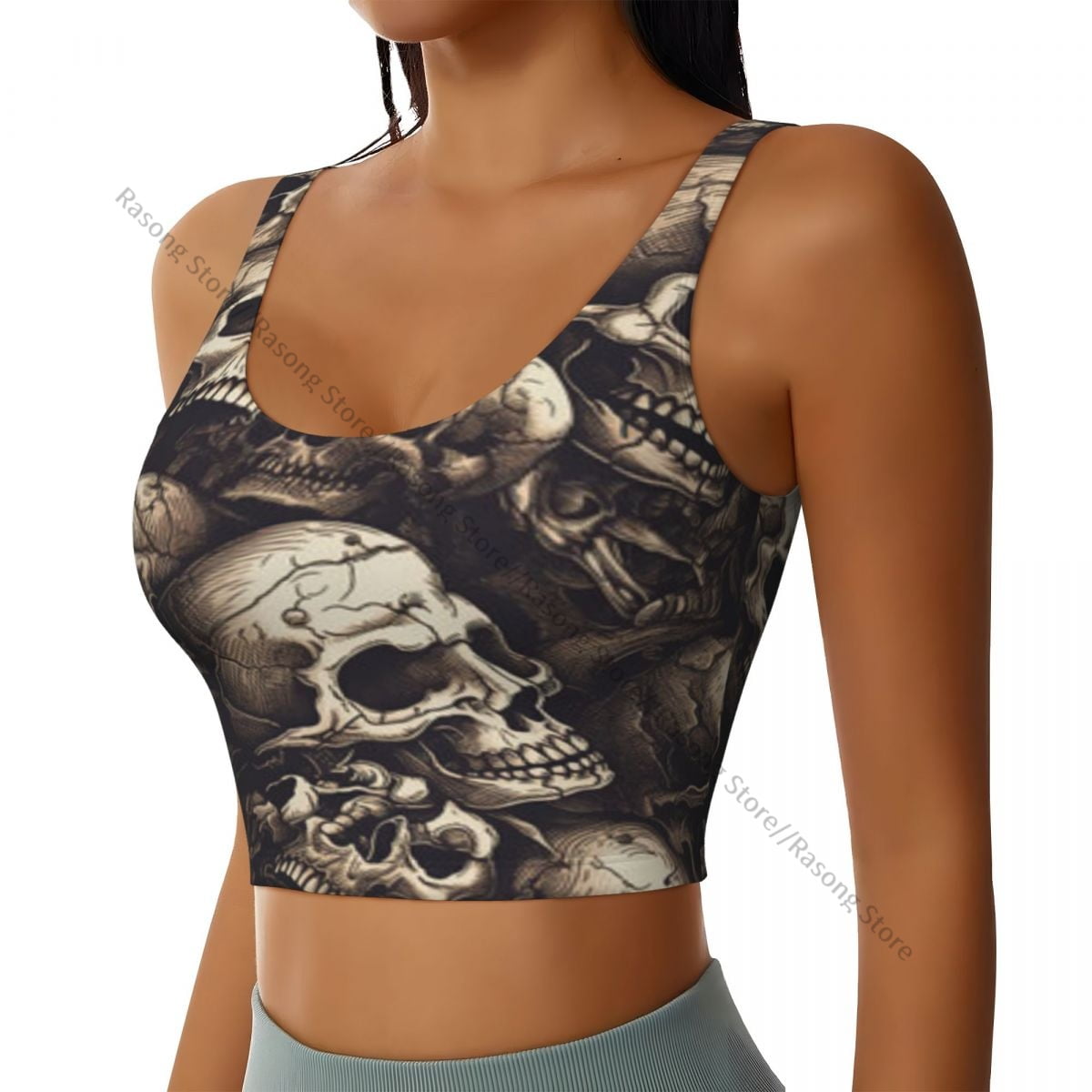 Women Sexy Sports Vest Halloween Skull Female Streetwear Sport Lingerie Tee Crop Top - Walmart.com Women Sexy Sports Vest Halloween Skull Female Streetwear Sport Lingerie Tee Crop Top - Walmart.com