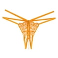 thumbnail image 1 of Women Sexy Transparent Lace Thong Panties Low Rise Hollow Out Design Pearl Comfortable Underwear, 1 of 2