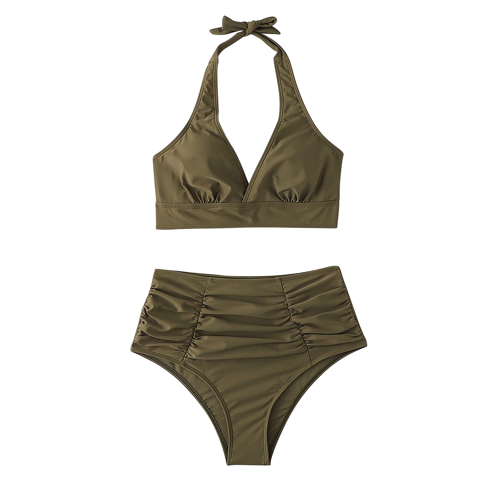 Elegant Simplicity Solid Flounce High Waist Patchwork Bottoms Elegant Simplicity Solid Flounce High Waist Patchwork Bottoms