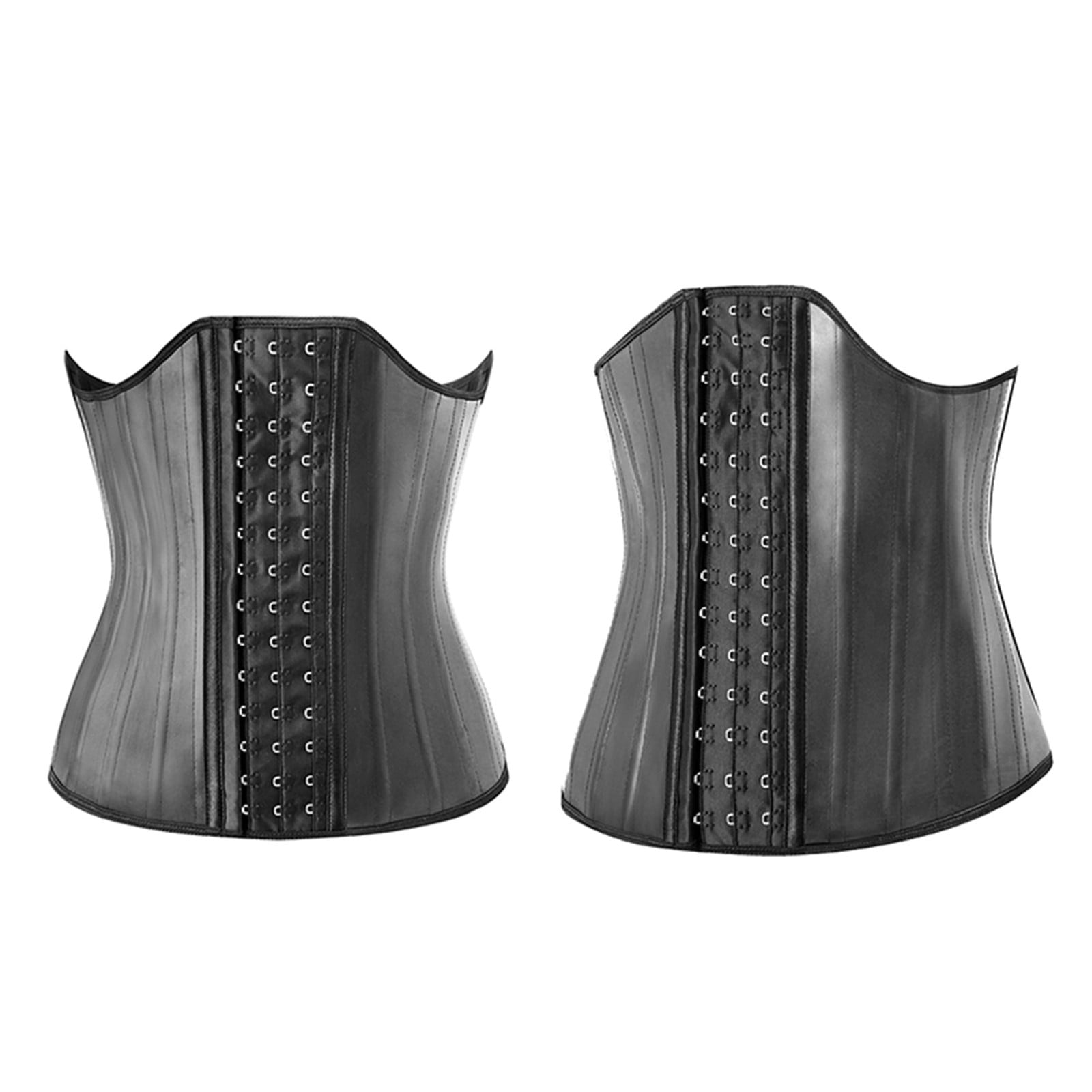 Women Shaper Waist Trainer Corset Waist Belt Latex Support Chest Belt ...
