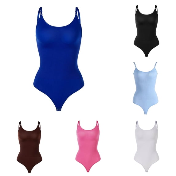 Women Shapewear Seamless Body Bodysuit For Women Plus Size Lift Thong Adjustable Strap Shaping Shapewear BU1,XXL