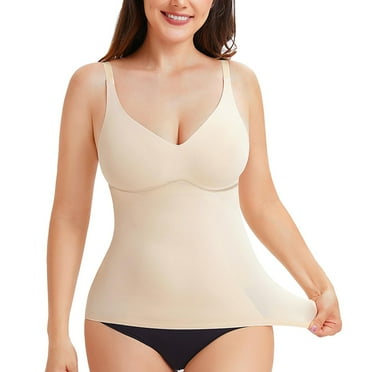 Women Shapewear Seamless Body Shaper Workout V Neck Camisole Tops
