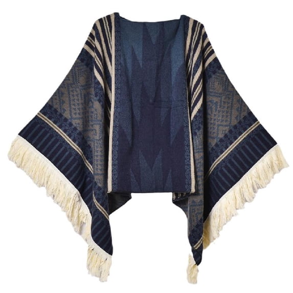 Women Shawl Casual Wrap Ethnic Warm Blanket for Office Outdoor Wedding