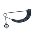 thumbnail image 1 of Women Shawl Clip Shiny Scarf Sweater Brooch Pins Pin Jewelry Gray, 1 of 8