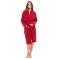 thumbnail image 1 of Women Shawl Collar Ladies Bathrobe Terry Cotton Kimono Collar Luxury Spa Robes, 1 of 6