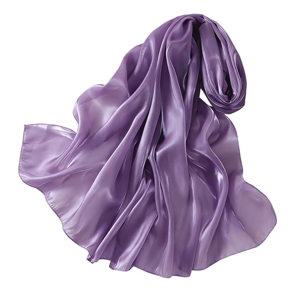Women Shawls and Wraps for Evening Dresses Like Chiffon Silk Scarf Formal Silky Pashmina Shawls for Weddings Purple