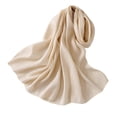 thumbnail image 1 of Women's Silky Organza Shawl Formal Evening Dress Wrap Lightweight Wedding Scarf Beige One Size, 1 of 2