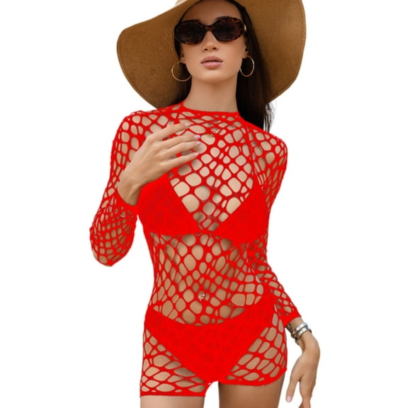 Women Sheer Mesh Lingerie Shorts Jumpsuit Long Sleeve Hollowed See Through Tights Bodysuit Bodycon Intimates
