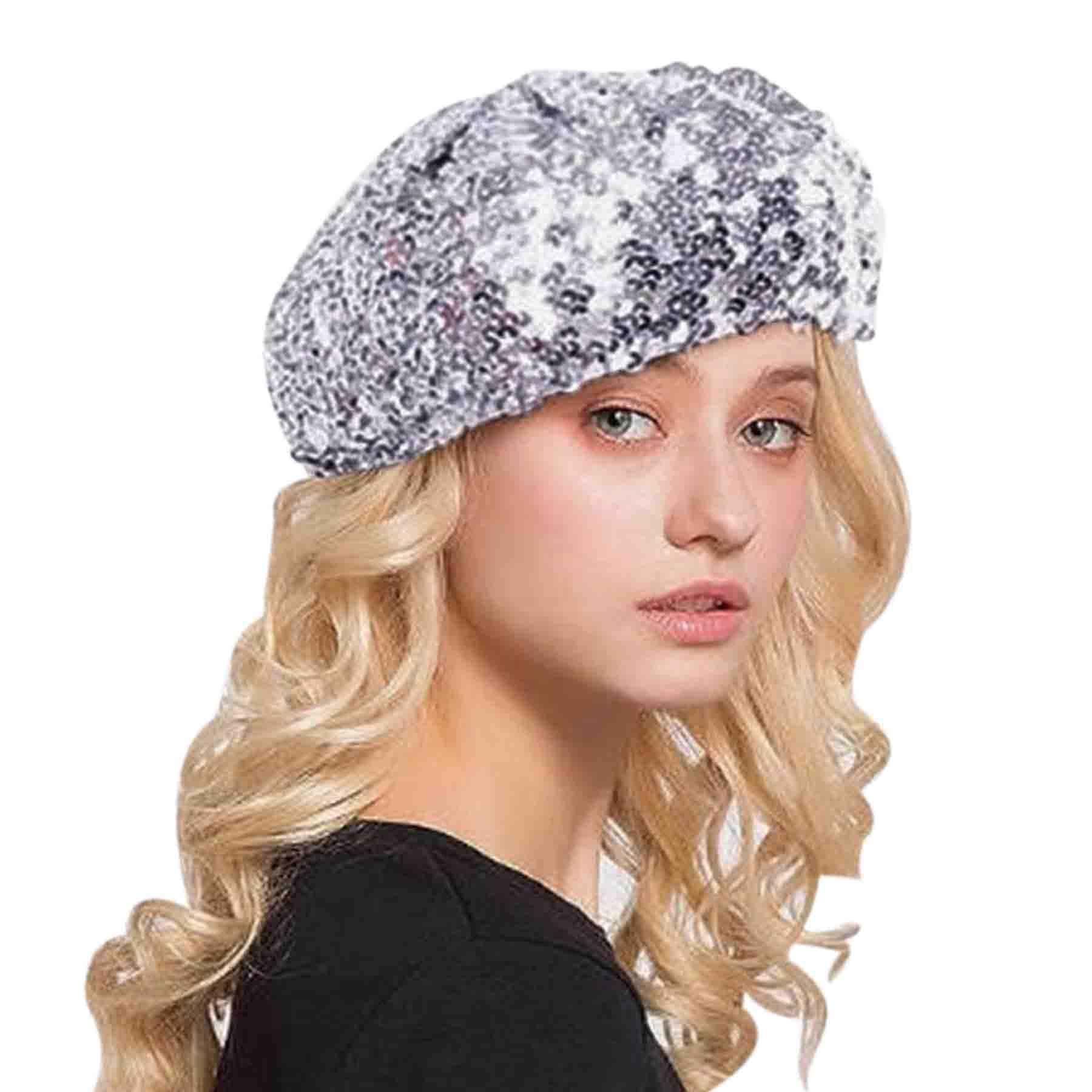 Women-Shining-Sequins-Beret- Women-Shining-Sequins-Beret-