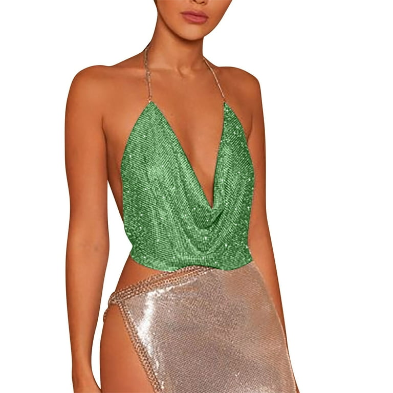 DIANTE Rhinestone halter neck tops 即完売 DIANTE Rhinestone halter neck tops 即完売 DIANTE Rhinestone