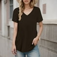 thumbnail image 1 of Women Shirt Short Sleeve Casual Stylish Top Shirts Long Sleeve Casual T Shirt Women Work Shirts Women Summer Womens Short Sleeved Athletic Tops Women Athletic T Shirts Long Sleeve Tees Solid Color, 1 of 4