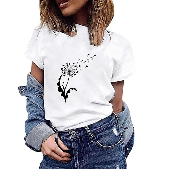 Women Shirt Thin section Printed Trendy Lining Christmas gift Durable Fashion Loose Fitting Short Sleeve Khaki Sexy Lining Size L