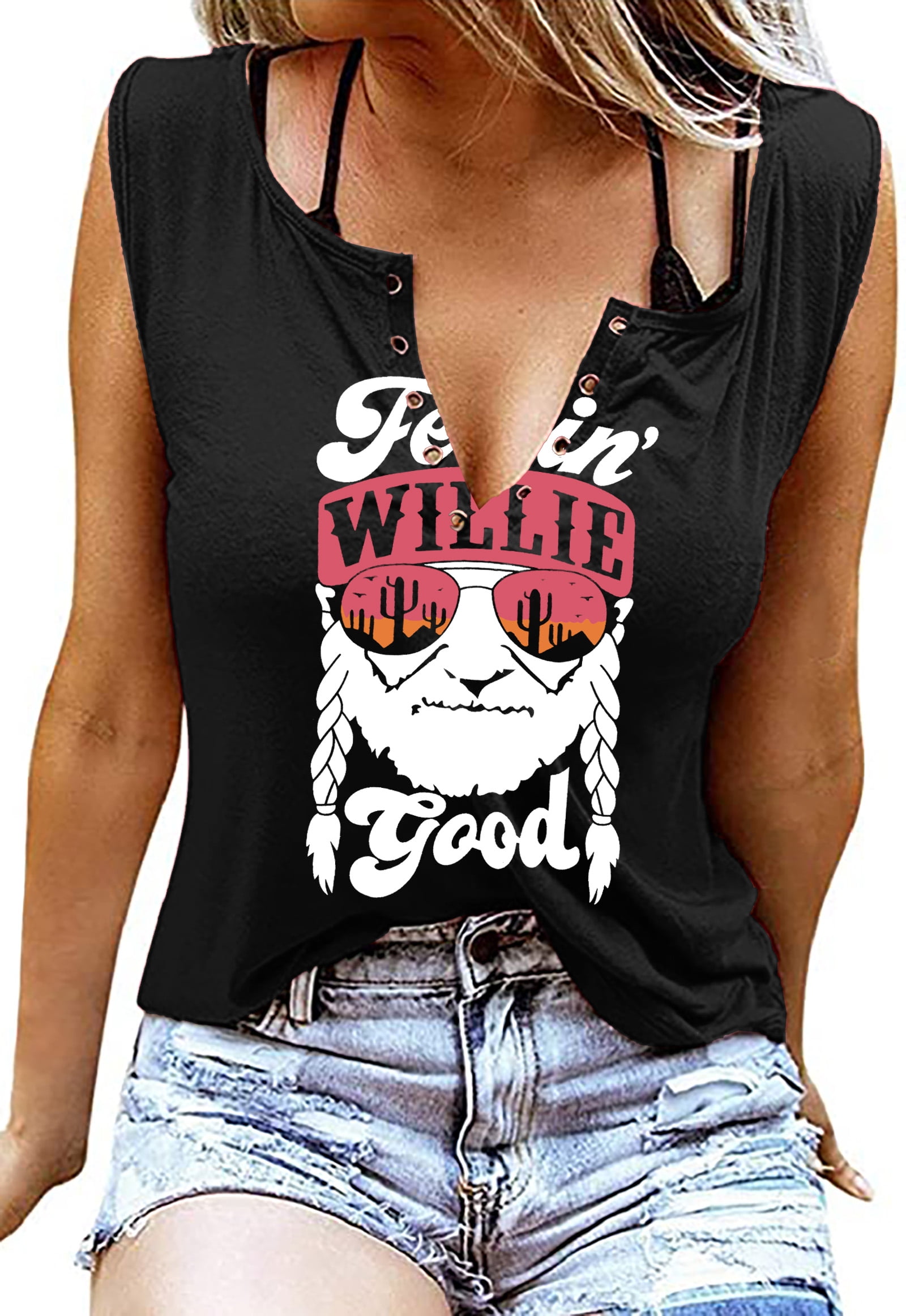 Letter Printed Tank Top