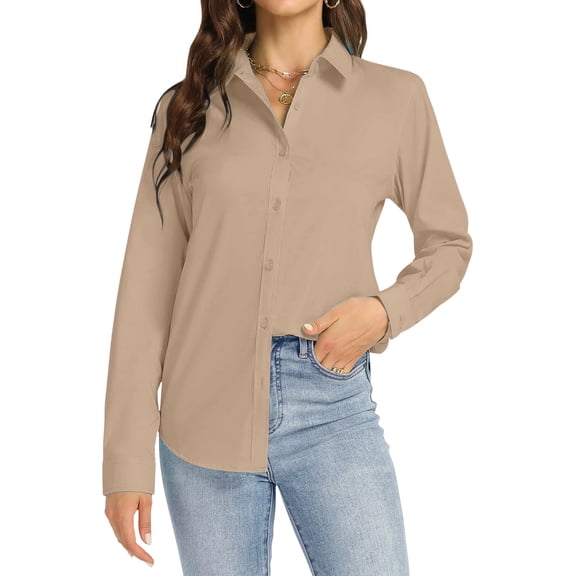 Women Shirts Long Sleeve Tops Collared V Neck Shirts Lightweight Sweatshirt 2024 Fall Fashion Clothes,Yellow Women Shirts XXXXXL