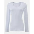 thumbnail image 1 of Women Shirts V Neck Long Sleeve Tops T-Shirt Basic Tees, 1 of 5