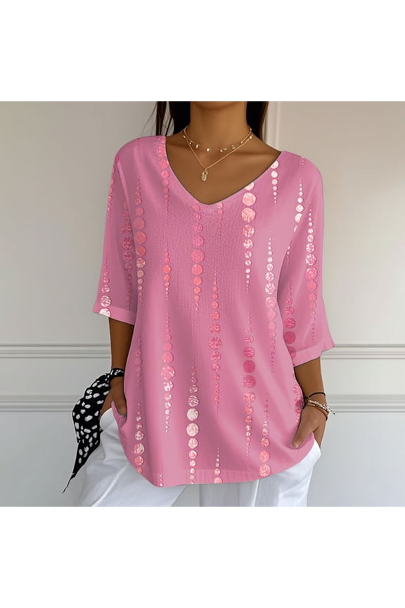 Women Shirts Women'S Breast Cancer Awareness Print Shirt V Neck T Shirt, Women Shirts XXL