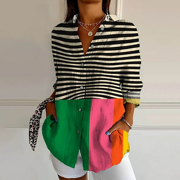 Women Shirts Womens Long Sleeve Boho Shirts V Neck Vintage Floral Tops Ladies Blouses Casual Graphic Shirt 2025 Spring,Red Women Shirts L