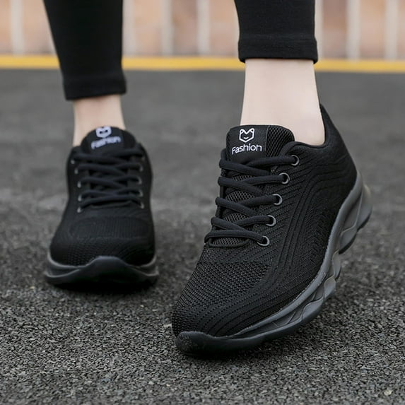 REDARER Women Shoes 212 Sneakers Low Top Breathable Casual Sneakers Lightweight Sports Women Shoes Black 8