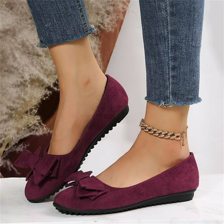 Ladies comfortable flat shoes cheap