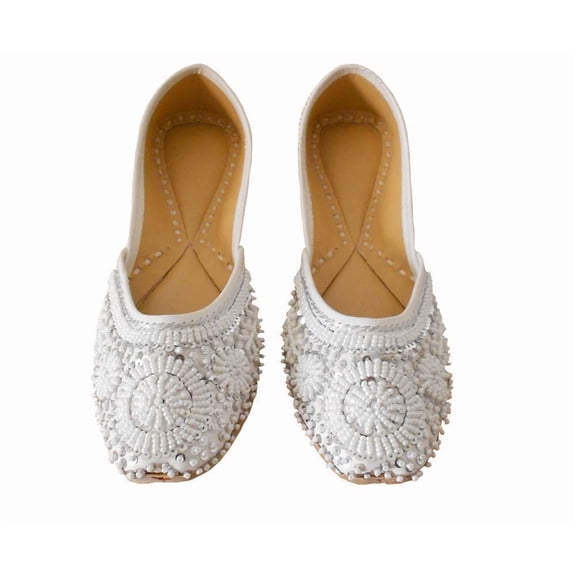 Women Shoes Leather Handmade Indian Casual Jutties Mojaries Flats Size US 4-12