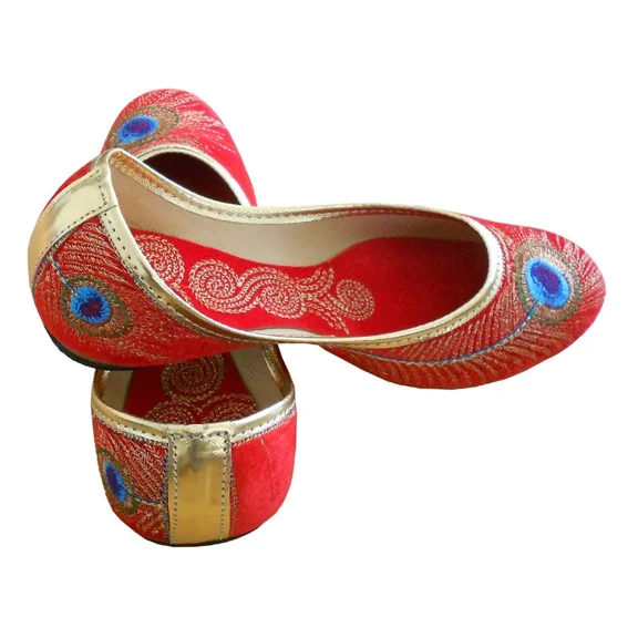 Women Shoes Leather Handmade Indian Casual Jutties Slip-On Mojaries US 5-10