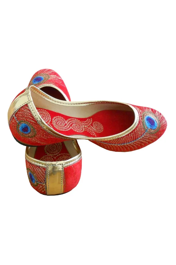 Women Shoes Leather Handmade Indian Casual Jutties Slip-On Mojaries US 5-10