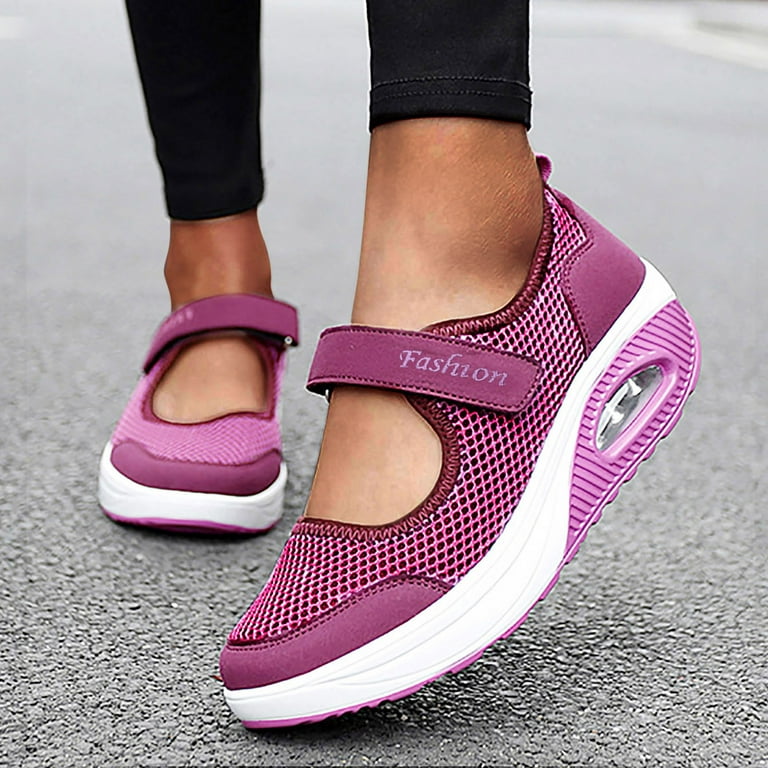 casual shoes for Women Platform Shoes For Women Fashion Casual Breathable  Lightweight Platform Shoes Sport Running Shoes cloth Dress Sandals for  Women