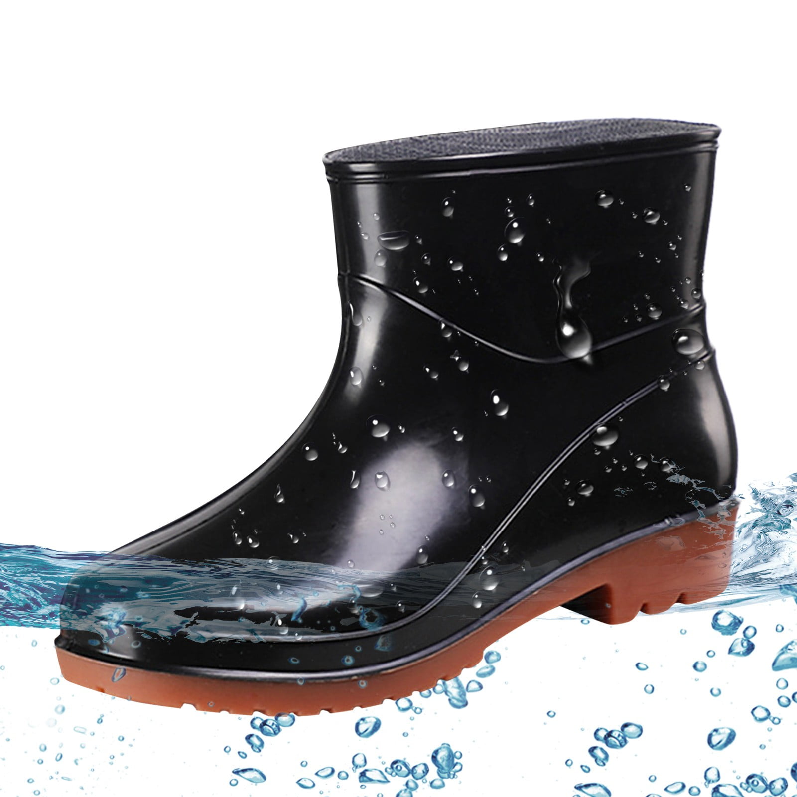 Women Shoes Short Rain Boots For Womens Ankle Waterproof Rainboot On ...