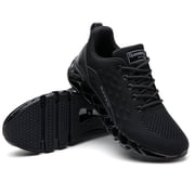 Women Shoes Slip on Sport Running Tennis Athletic Walking Shoes Gym Runner Trail Shoes All Black Size 6