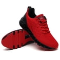thumbnail image 1 of Women Shoes Slip on Sport Running Tennis Athletic Walking Shoes Gym Runner Trail Shoes Red Black Size 9, 1 of 7