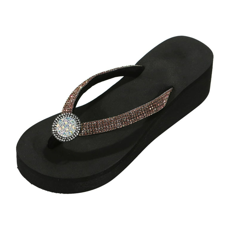 Sequin flip flops in vibrant colors hot sale