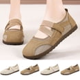 thumbnail image 1 of Women Shoes for Women Summer Casual Mary Jane Sneaker Flats for Women Round Closed Toe Breathable Mesh Adjustable Elastic Strap Comfort Soft Flat Shoes Wide Width Large Size Indoor Outdoor Walking, 1 of 10