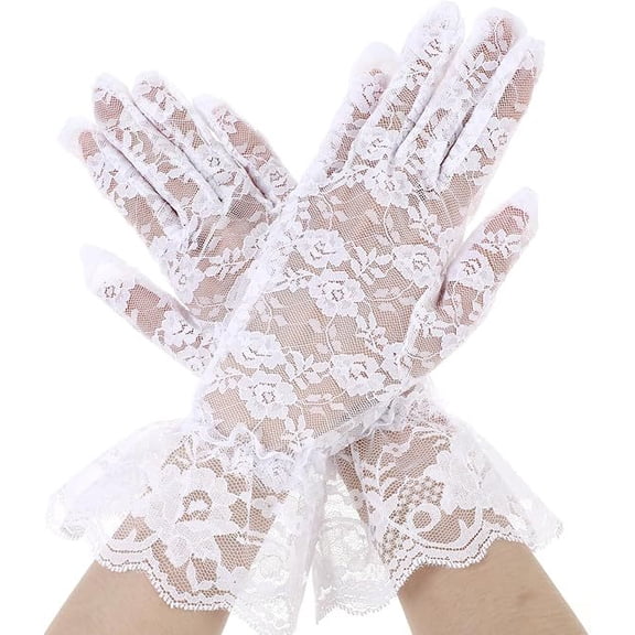 Women Short Gloves for Wedding Bridal Party Gloves for Bride Wedding Accessories