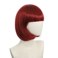 thumbnail image 1 of Women Short Hair Multiple Colors Cute Temperament Wave Head Natural Straight Bangs BOBO Head Cos Wig, 1 of 10