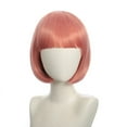 thumbnail image 1 of Women Short Hair Multiple Colors Cute Temperament Wave Head Natural Straight Bangs BOBO Head Cos Wig, 1 of 10