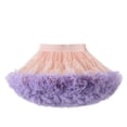 thumbnail image 1 of Women Short Mesh Princess Skirt Breathable Ruffled Tulles Puffy Layered Tutus Skirts Purple L, 1 of 2