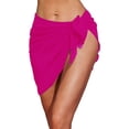 thumbnail image 1 of Women Short Sarongs Swimsuit Coverups Beach Bikini Wrap Sheer Short Skirt Chiffon Scarf Cover Ups for Swimwear, 1 of 5