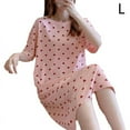 thumbnail image 1 of Women Short Sleeve Nightgown Sleepwear Pajamas Cotton Sleep Dress Nightshirt R3B5, 1 of 9
