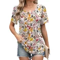 thumbnail image 1 of New Women Short Sleeve Round Neck T Shirt Tops, 1 of 1