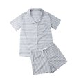 thumbnail image 1 of Women Short Sleeve Summer Sleepwear Cute Cotton Pajamas Set Short Sleeve Nightgown, 1 of 7