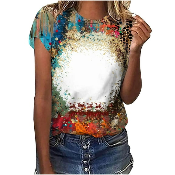 Women Short Sleeve Tops Cotton Long Sleeve T Shirts Loose Fit Workout Tank Tops for Women Cropped