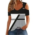 thumbnail image 1 of Women Short Sleeve Tops Cotton Plus Size Shirts for Women 4X Generic Brand Tops for Women, 1 of 5