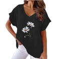 thumbnail image 1 of Women Short Sleeve Tops Dressy Casual Tshirts Shirts Graphic Vintage Sexy Tee Shirts Womens Graphic Clearance Deals, 1 of 4