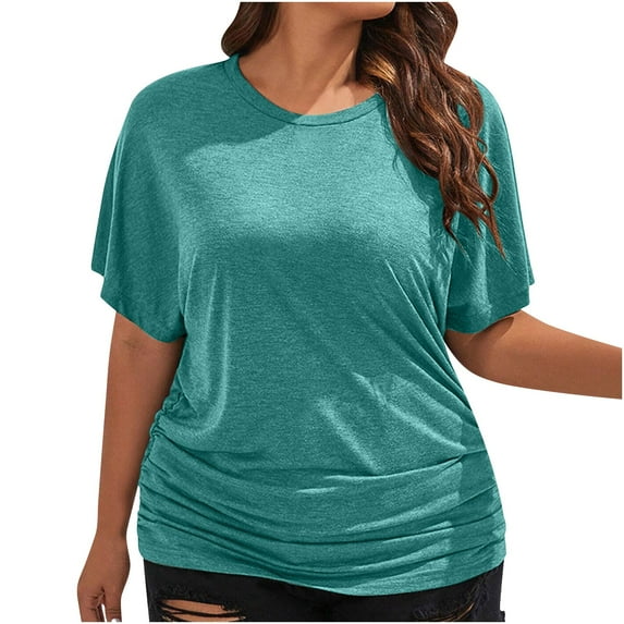 Women Short Sleeve Tops Fitted Womens Plus Size T Shirts Loose Fit Women Y2K Off Shoulder Tees Slim Fit