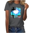 thumbnail image 1 of Women Short Sleeve Tops Trendy Shirts for Women Dressy Casual Graphic Tees Trendy, 1 of 7