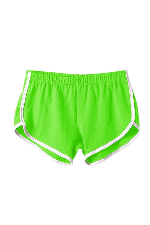 Women Shorts 3 Inch Booty Shorts High Waisted Solid Color Pajama Sleepwear Yoga Athletic Gym Running Performance Summer Bottoms